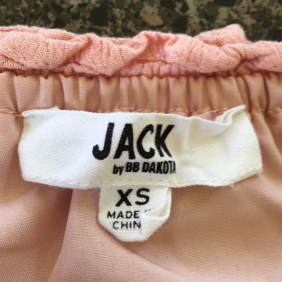 Jack peach off the shoulder top w tassel hem - Picture 5 of 7